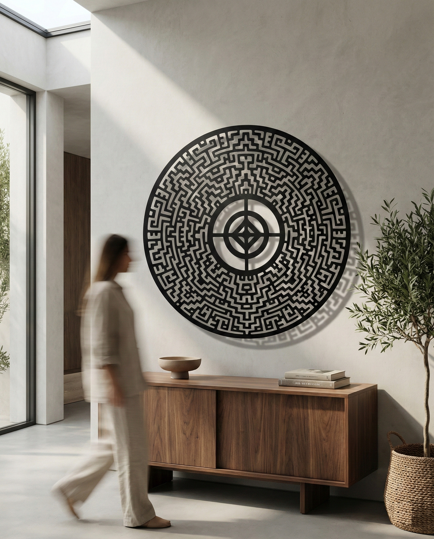 The Obsidian Labyrinth | Metal Wall Art