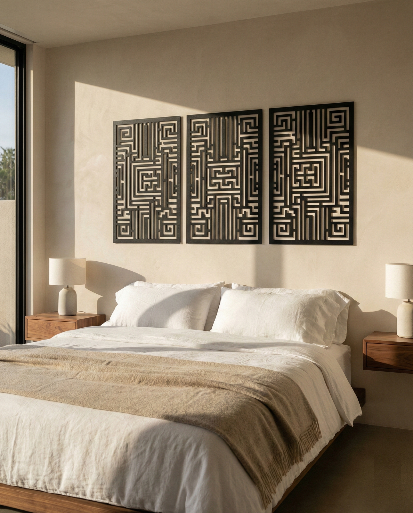 The Labyrinth Triad | Metal Wall Art Set