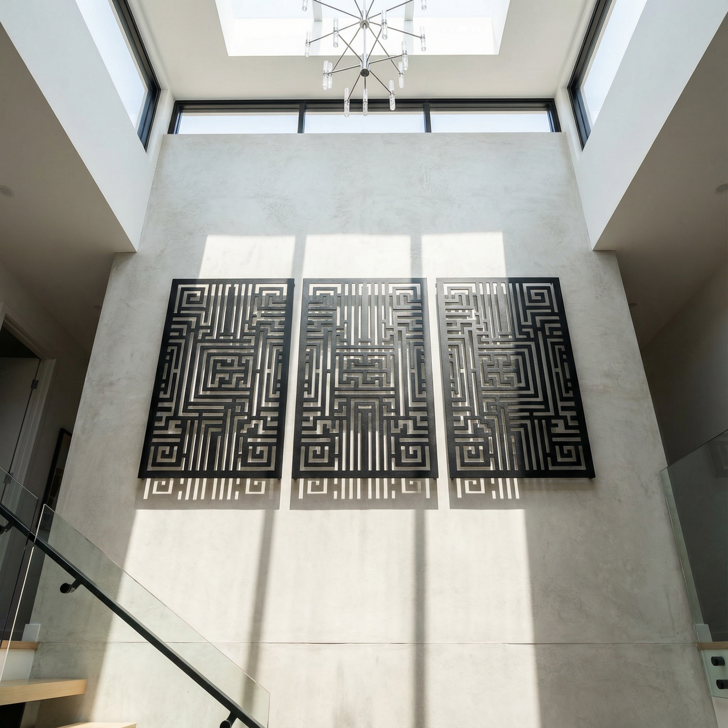 The Labyrinth Triad | Metal Wall Art Set