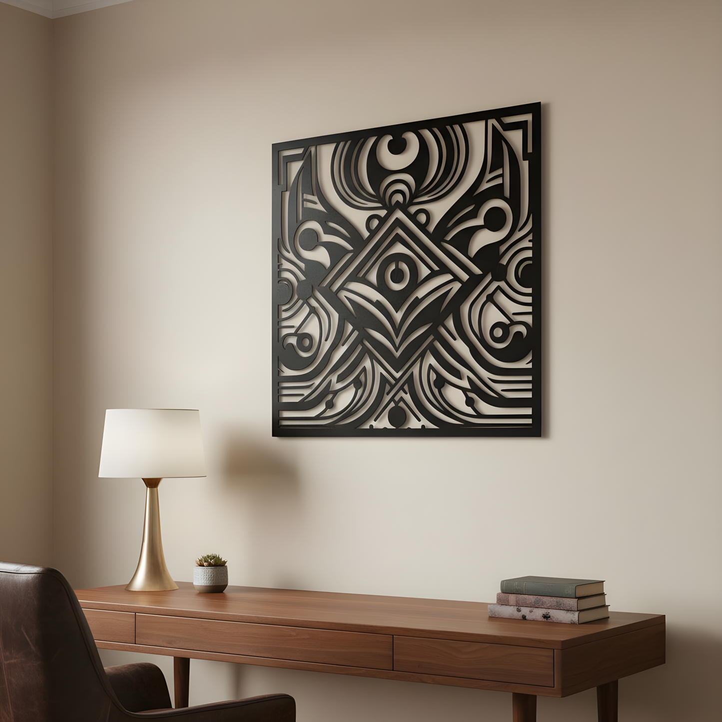 The Eclipse Glyph | Metal Wall Art
