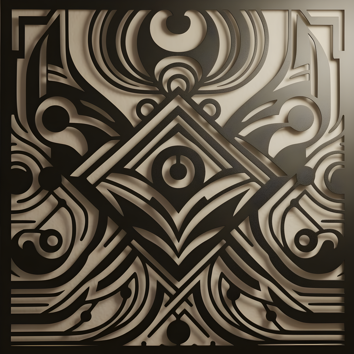 The Eclipse Glyph | Metal Wall Art