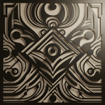 The Eclipse Glyph | Metal Wall Art