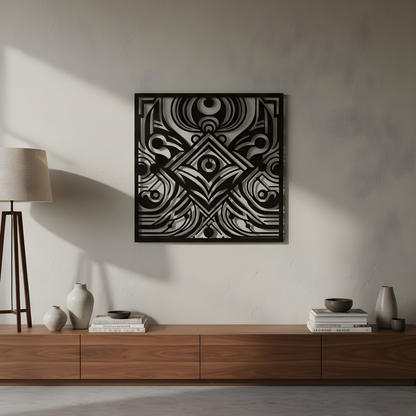 The Eclipse Glyph | Metal Wall Art