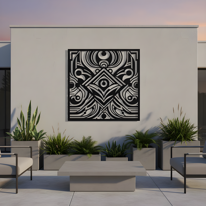 The Eclipse Glyph | Metal Wall Art