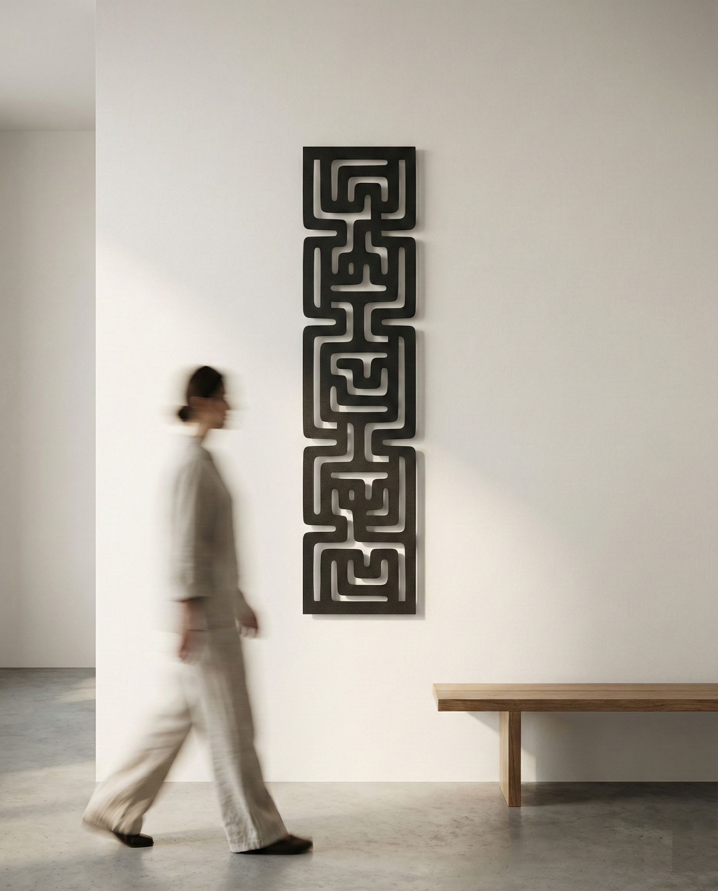 The River Glyph | Metal Wall Art