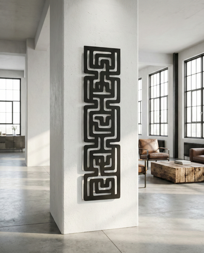 The River Glyph | Metal Wall Art