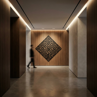 The Diamond Codex | Metal Wall Art