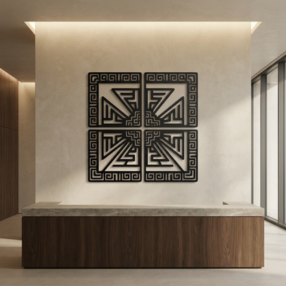 The Fourfold Gate | Metal Wall Art