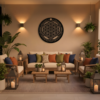 The Ankh Halo | Metal Wall Art