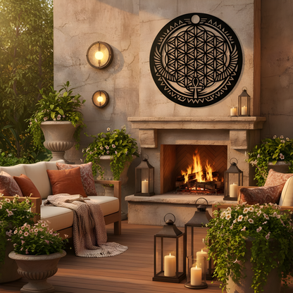 The Ankh Halo | Metal Wall Art