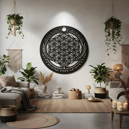 The Ankh Halo | Metal Wall Art