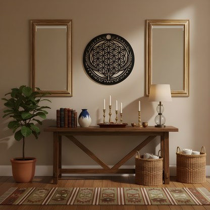 The Ankh Halo | Metal Wall Art