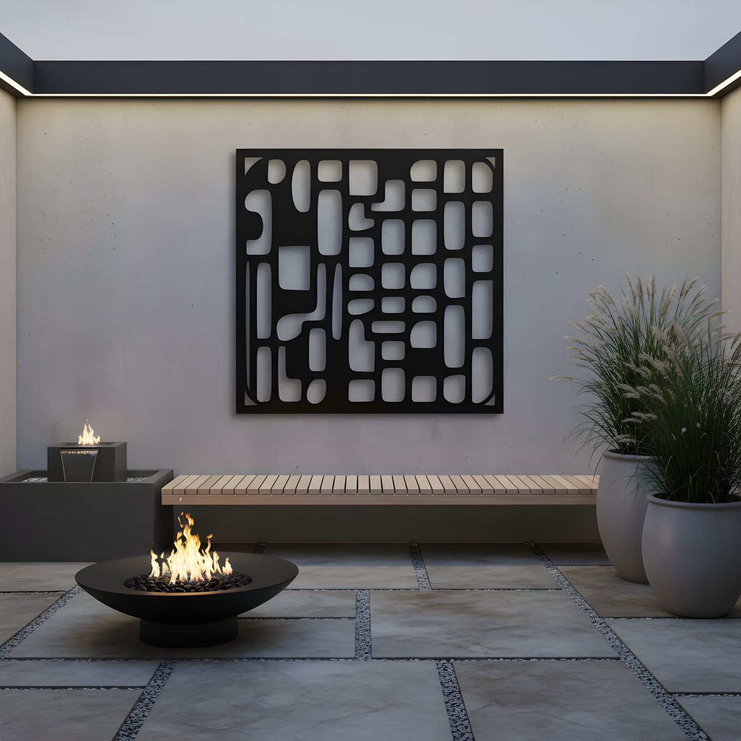 The Riverstone Matrix | Metal Wall Art