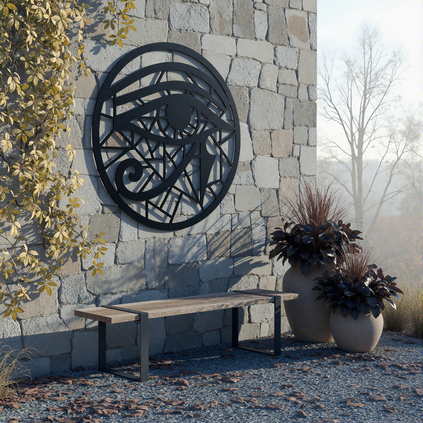 The Shardbound Oculus | Metal Wall Art