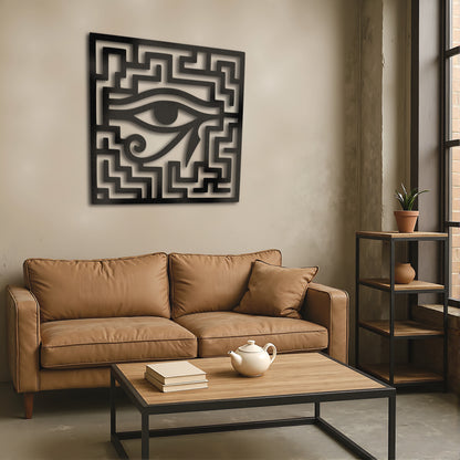 The Labyrinth Sentinel | Metal Wall Art