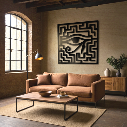 The Labyrinth Sentinel | Metal Wall Art