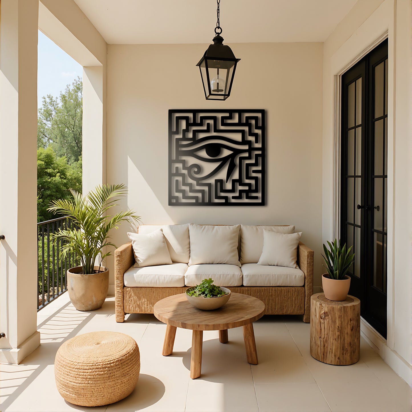 The Labyrinth Sentinel | Metal Wall Art