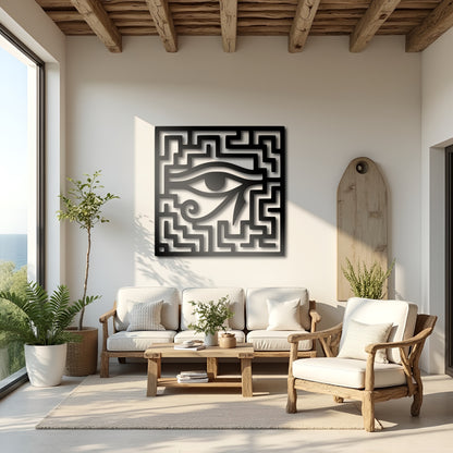 The Labyrinth Sentinel | Metal Wall Art