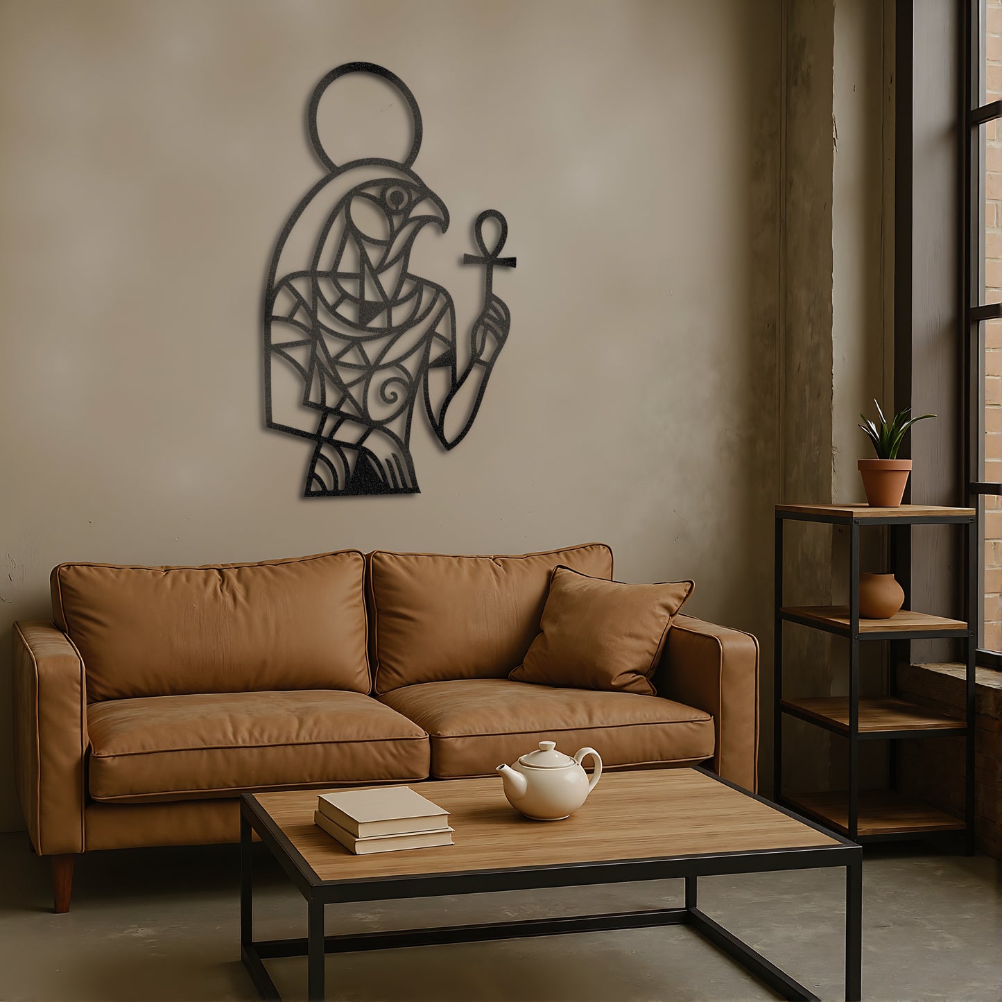 The Ankh Sentinel | Metal Wall Art