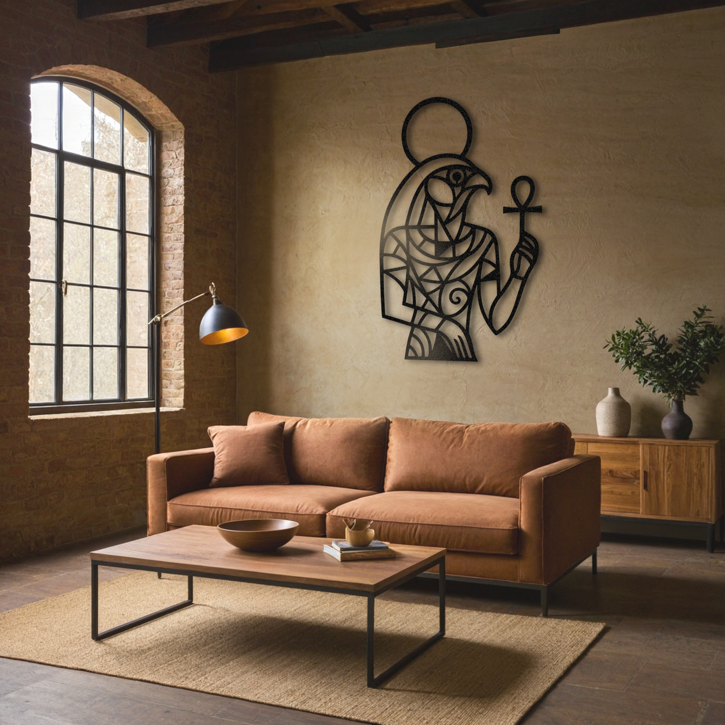 The Ankh Sentinel | Metal Wall Art