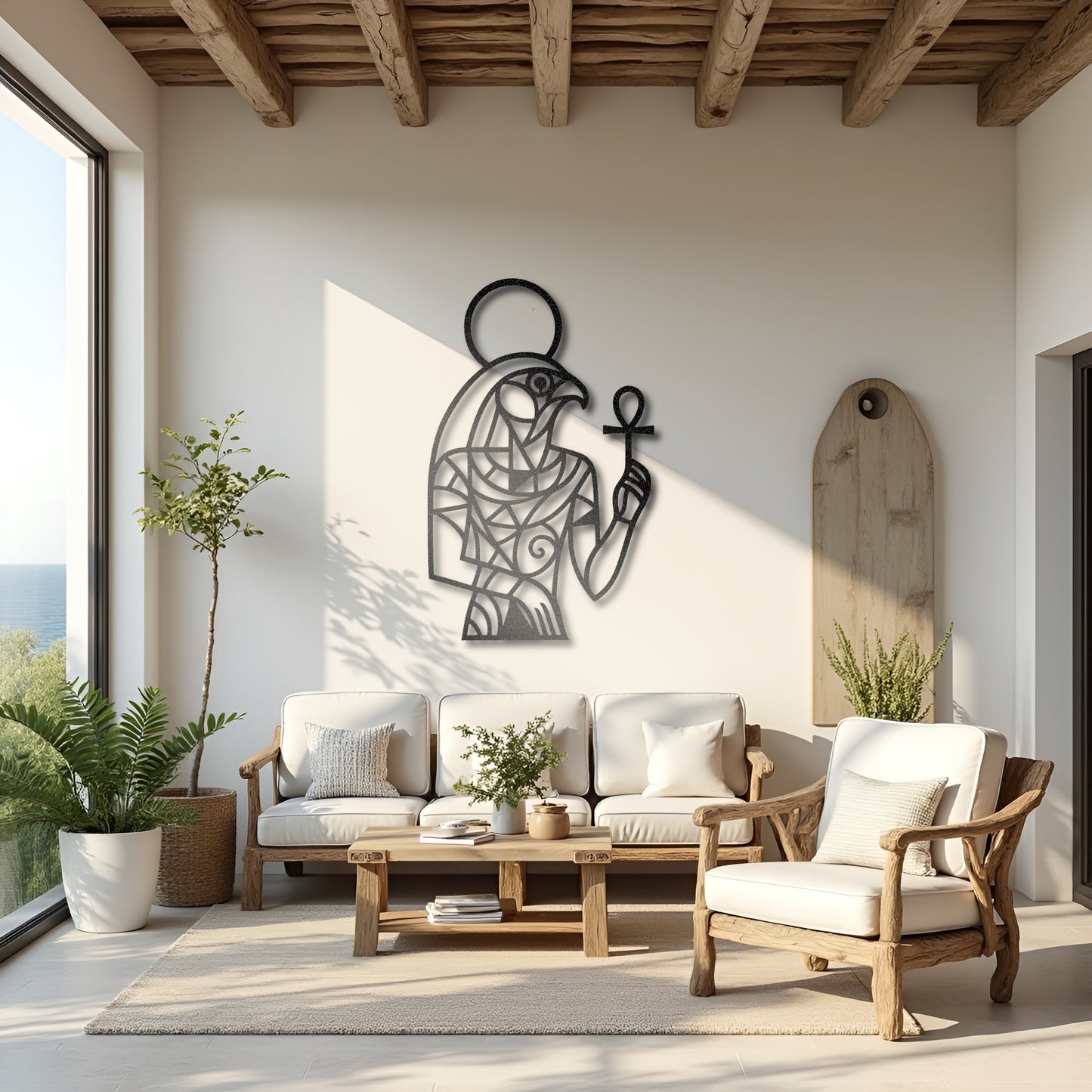 The Ankh Sentinel | Metal Wall Art