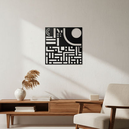 The Eclipse Blueprint | Metal Wall Art