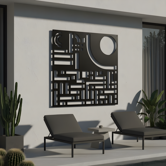 The Eclipse Blueprint | Metal Wall Art
