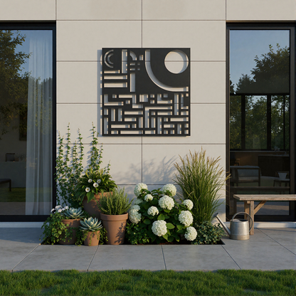 The Eclipse Blueprint | Metal Wall Art