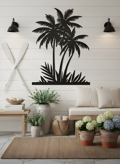 The Palm Sanctuary | Metal Wall Art