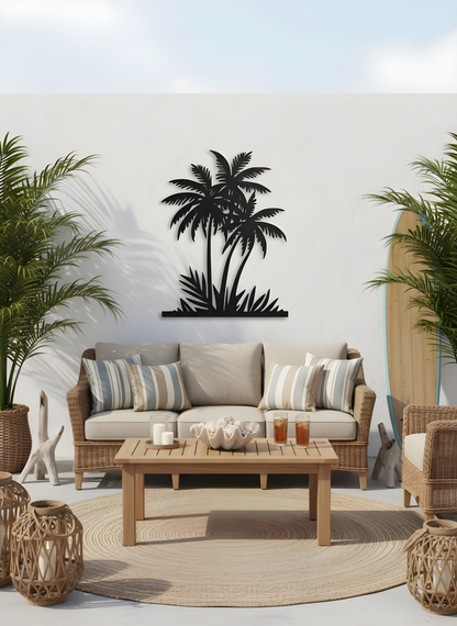 The Palm Sanctuary | Metal Wall Art