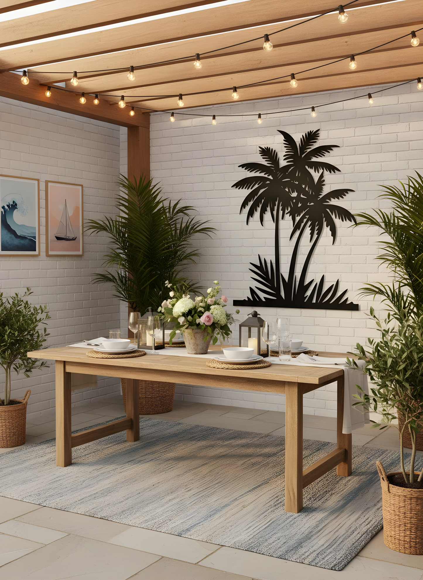 The Palm Sanctuary | Metal Wall Art