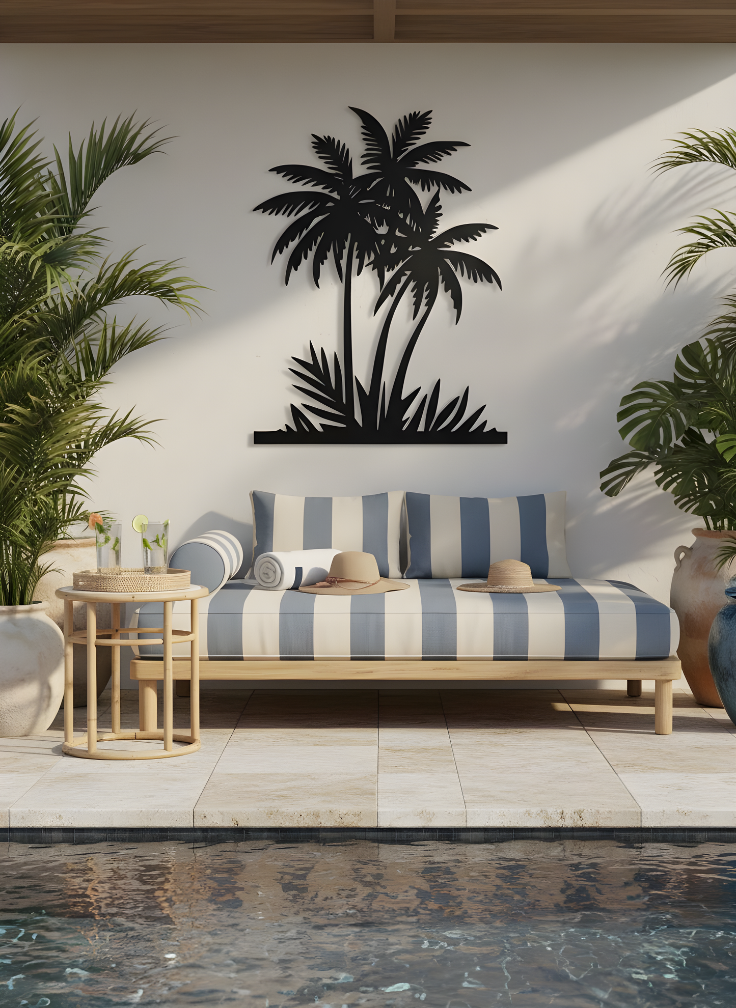 The Palm Sanctuary | Metal Wall Art