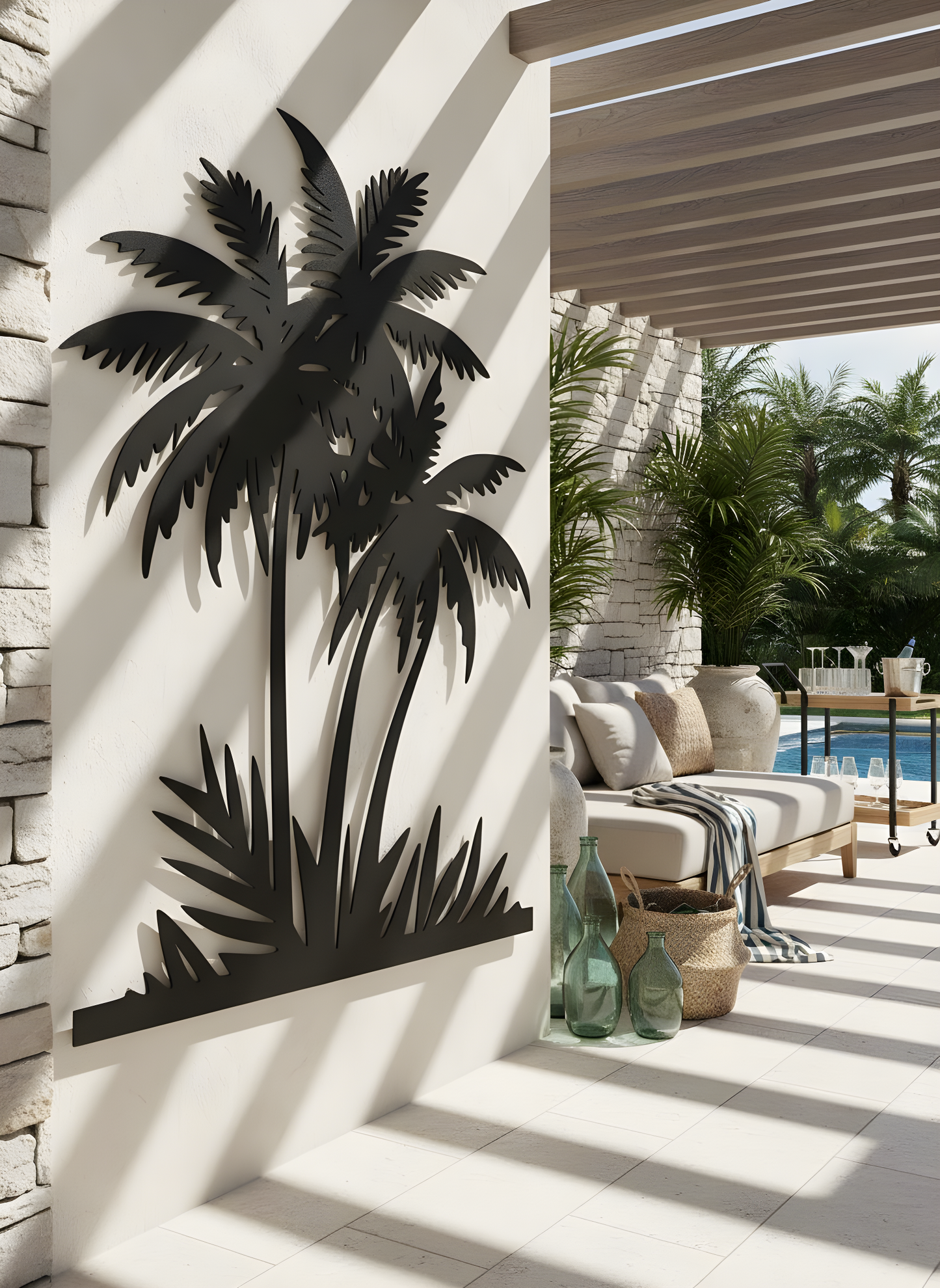 The Palm Sanctuary | Metal Wall Art