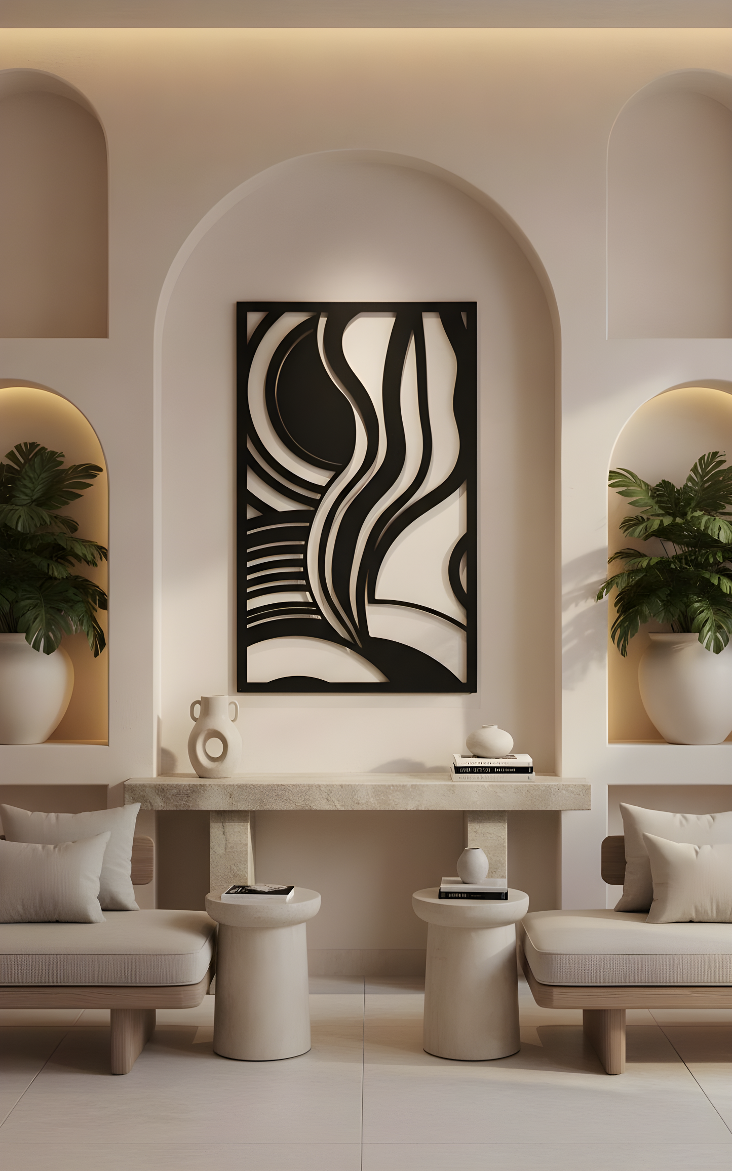 The Obsidian Current | Metal Wall Art