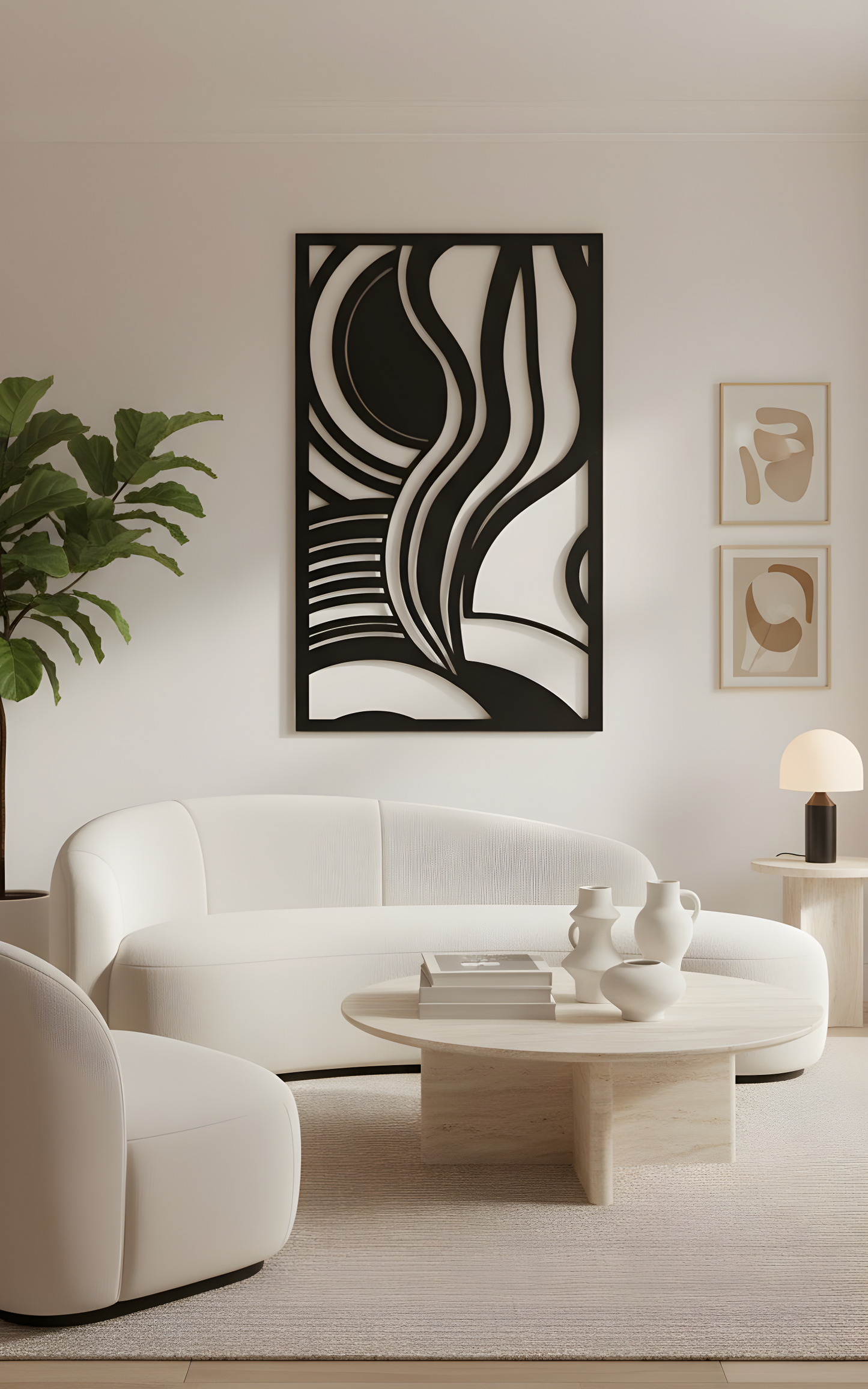 The Obsidian Current | Metal Wall Art