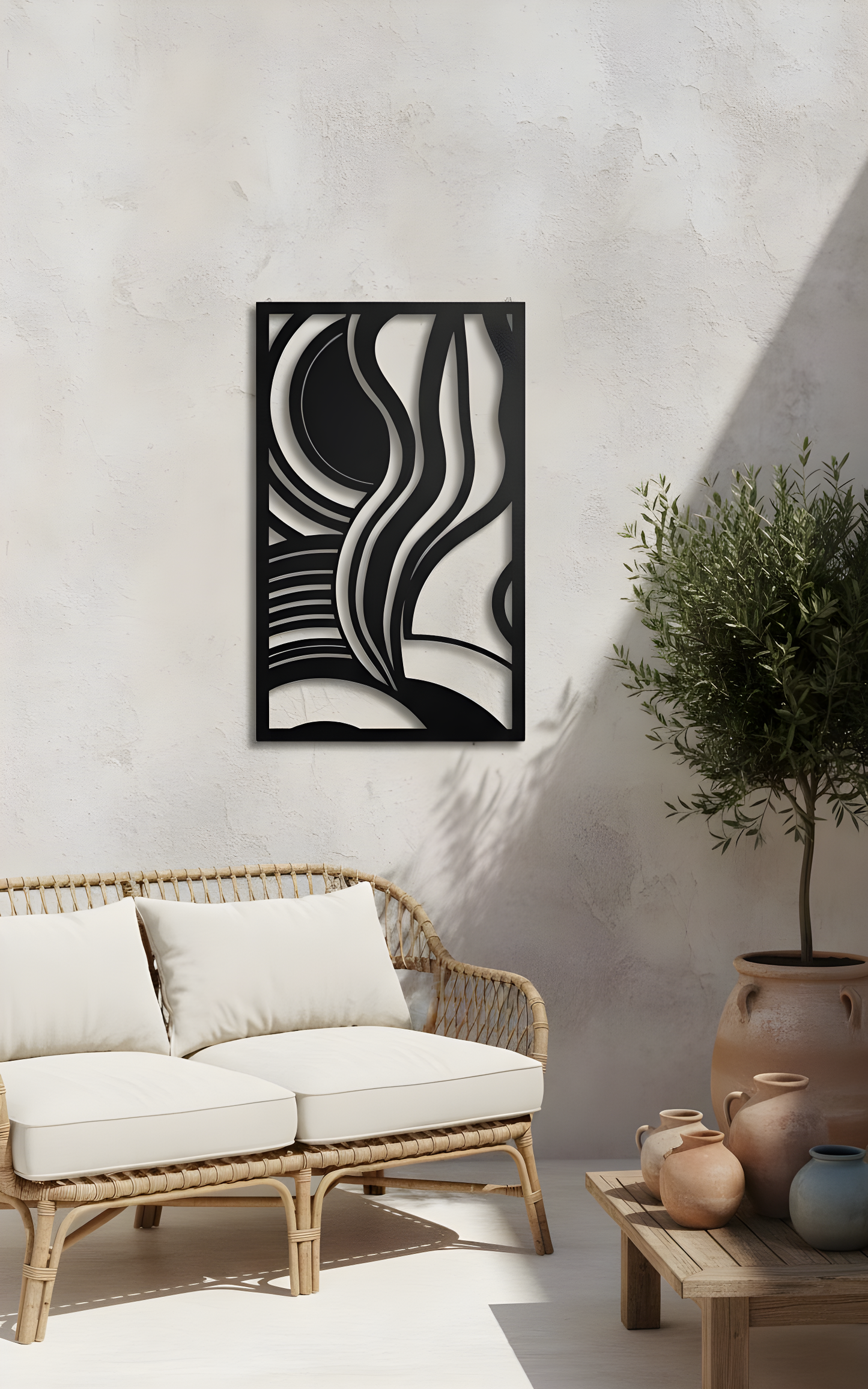 The Obsidian Current | Metal Wall Art