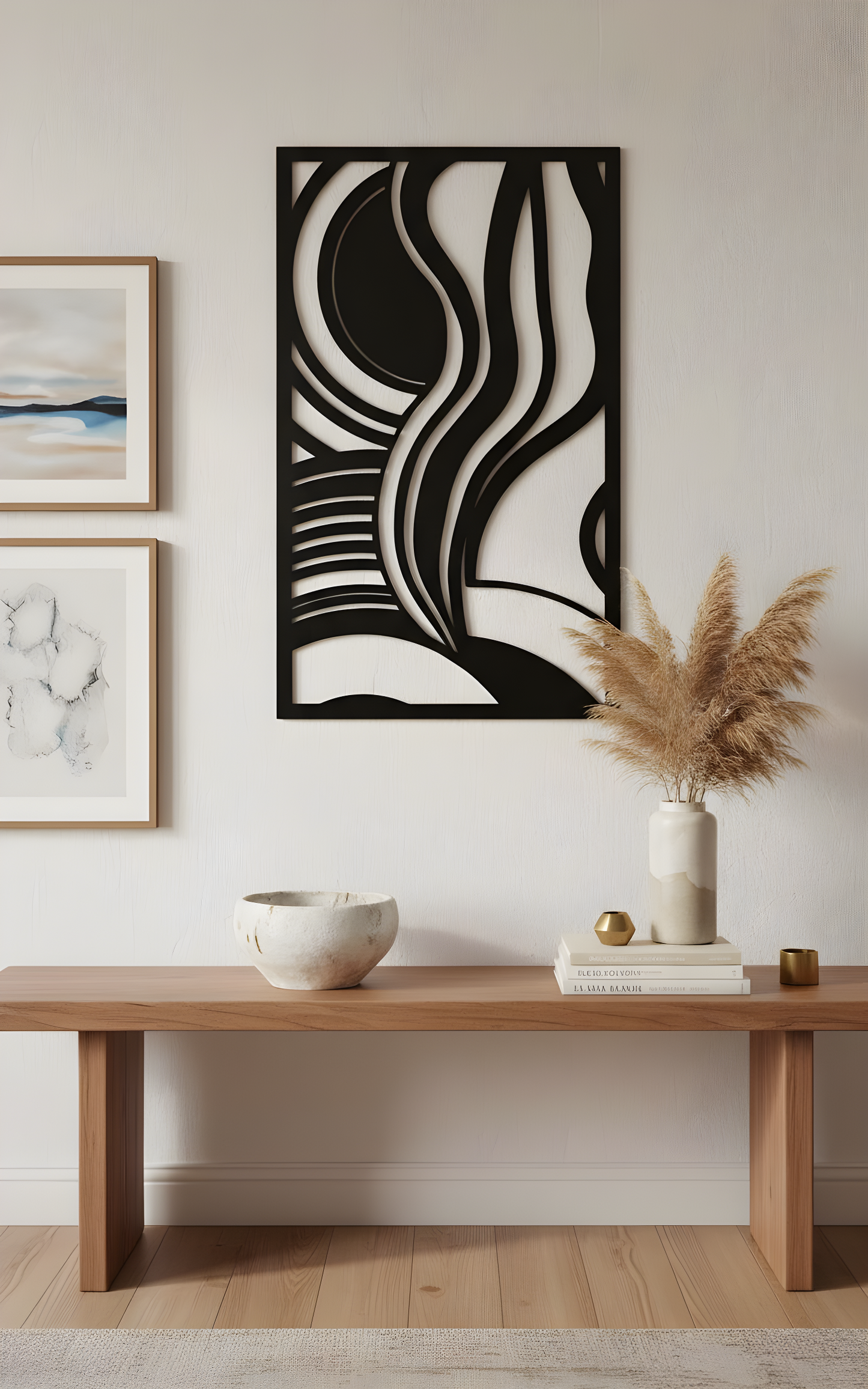 The Obsidian Current | Metal Wall Art