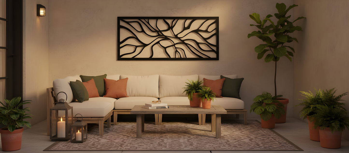 The Faultline Tapestry | Metal Wall Art