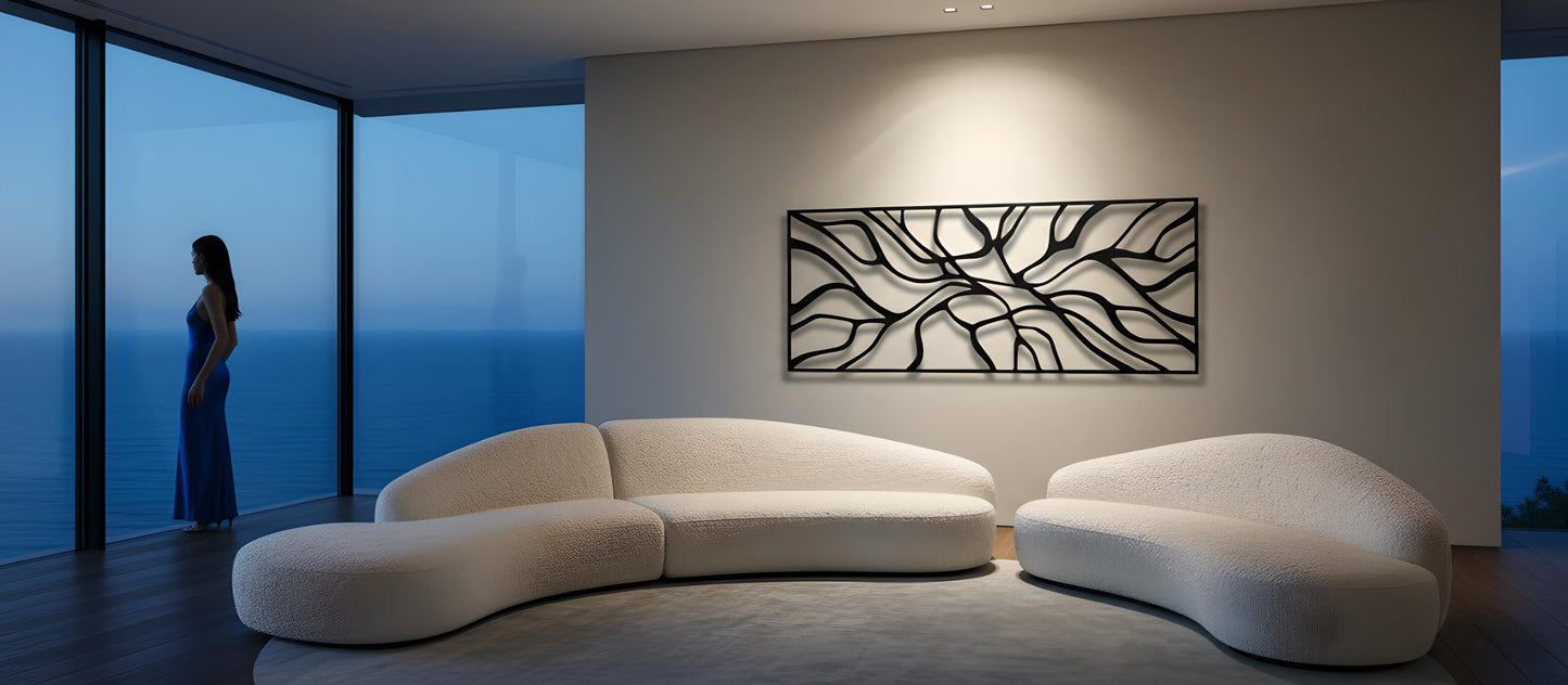 The Faultline Tapestry | Metal Wall Art