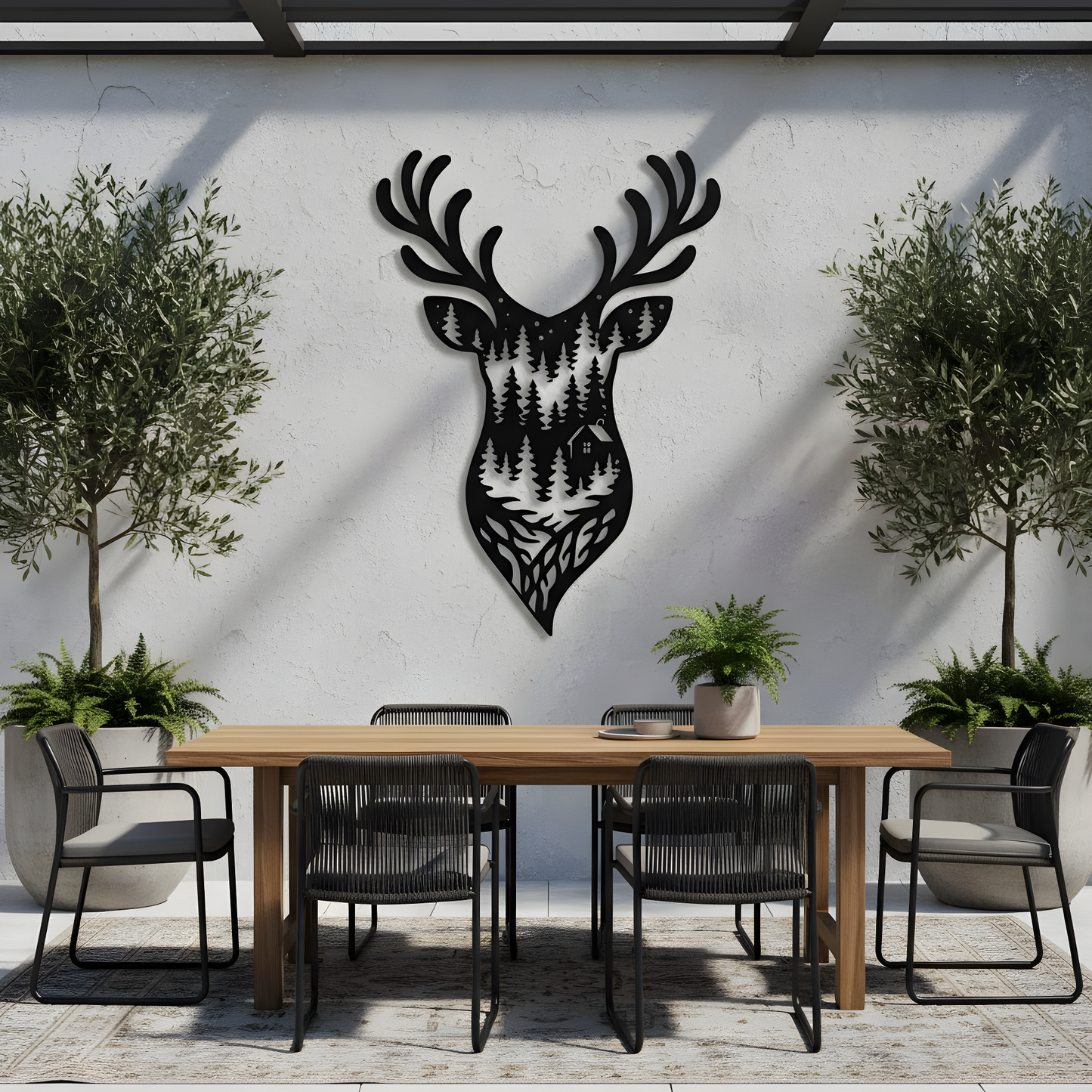 The Timberline Hearth | Metal Wall Art