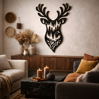 The Timberline Hearth | Metal Wall Art