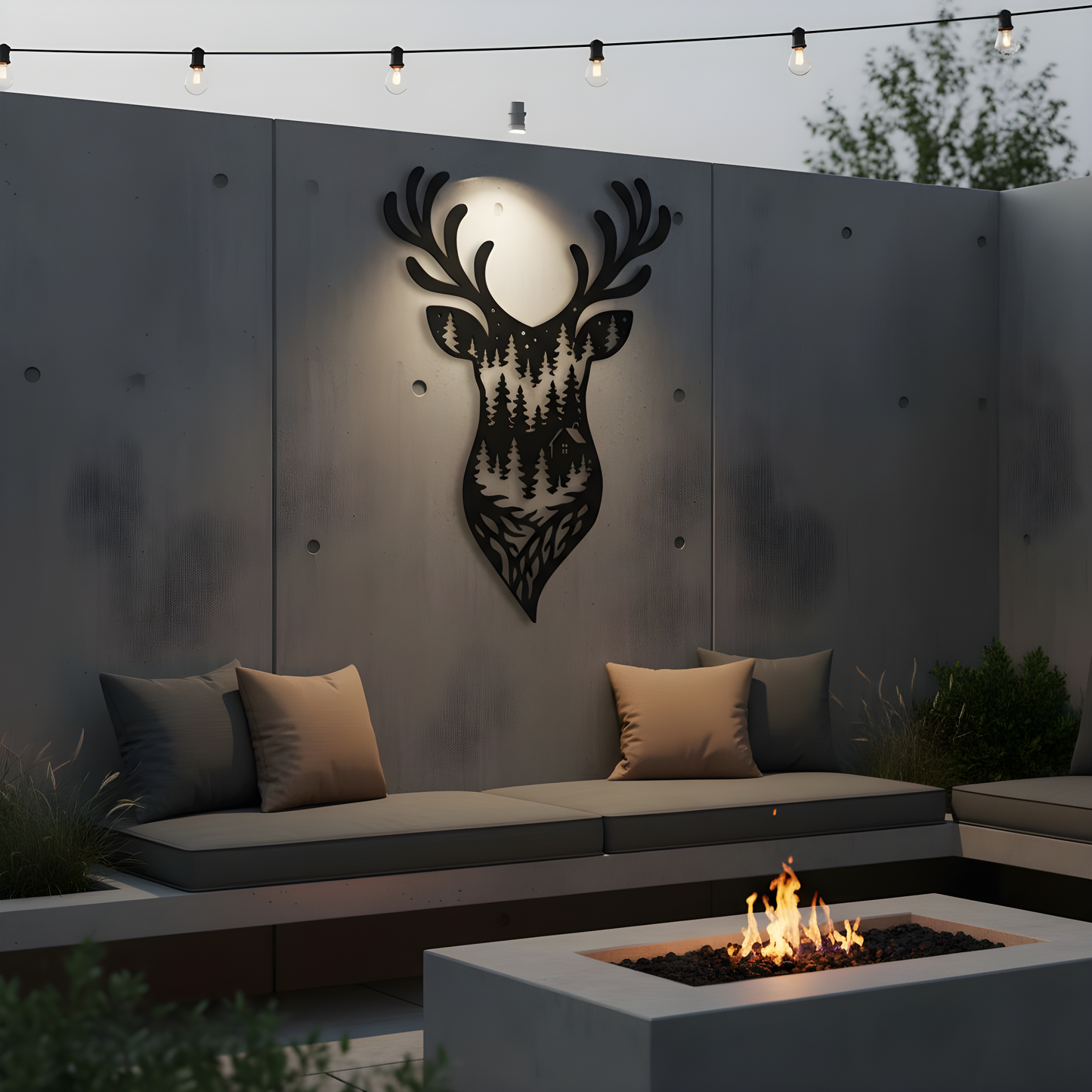 The Timberline Hearth | Metal Wall Art