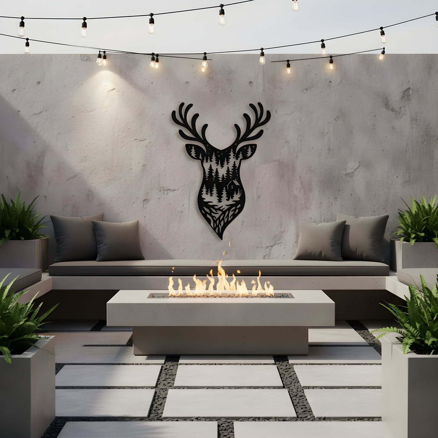 The Timberline Hearth | Metal Wall Art