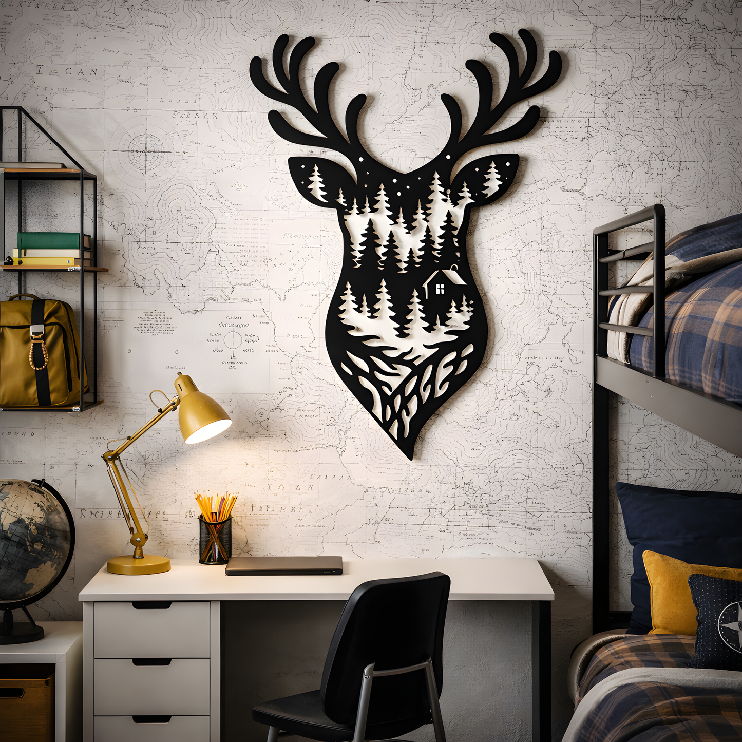 The Timberline Hearth | Metal Wall Art