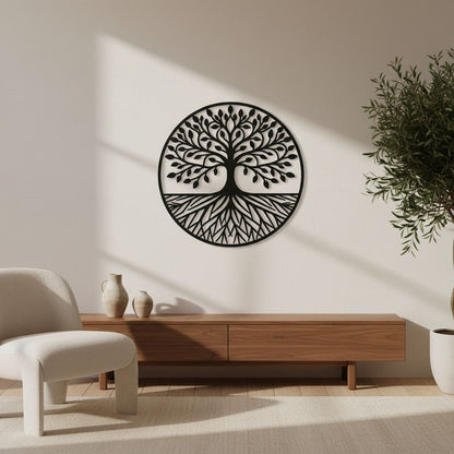 The Rooted Halo | Metal Wall Art