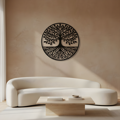 The Rooted Halo | Metal Wall Art