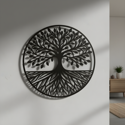 The Rooted Halo | Metal Wall Art