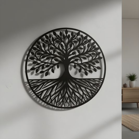 The Rooted Halo | Metal Wall Art