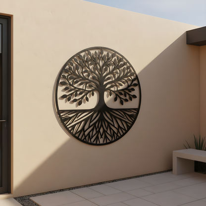 The Rooted Halo | Metal Wall Art