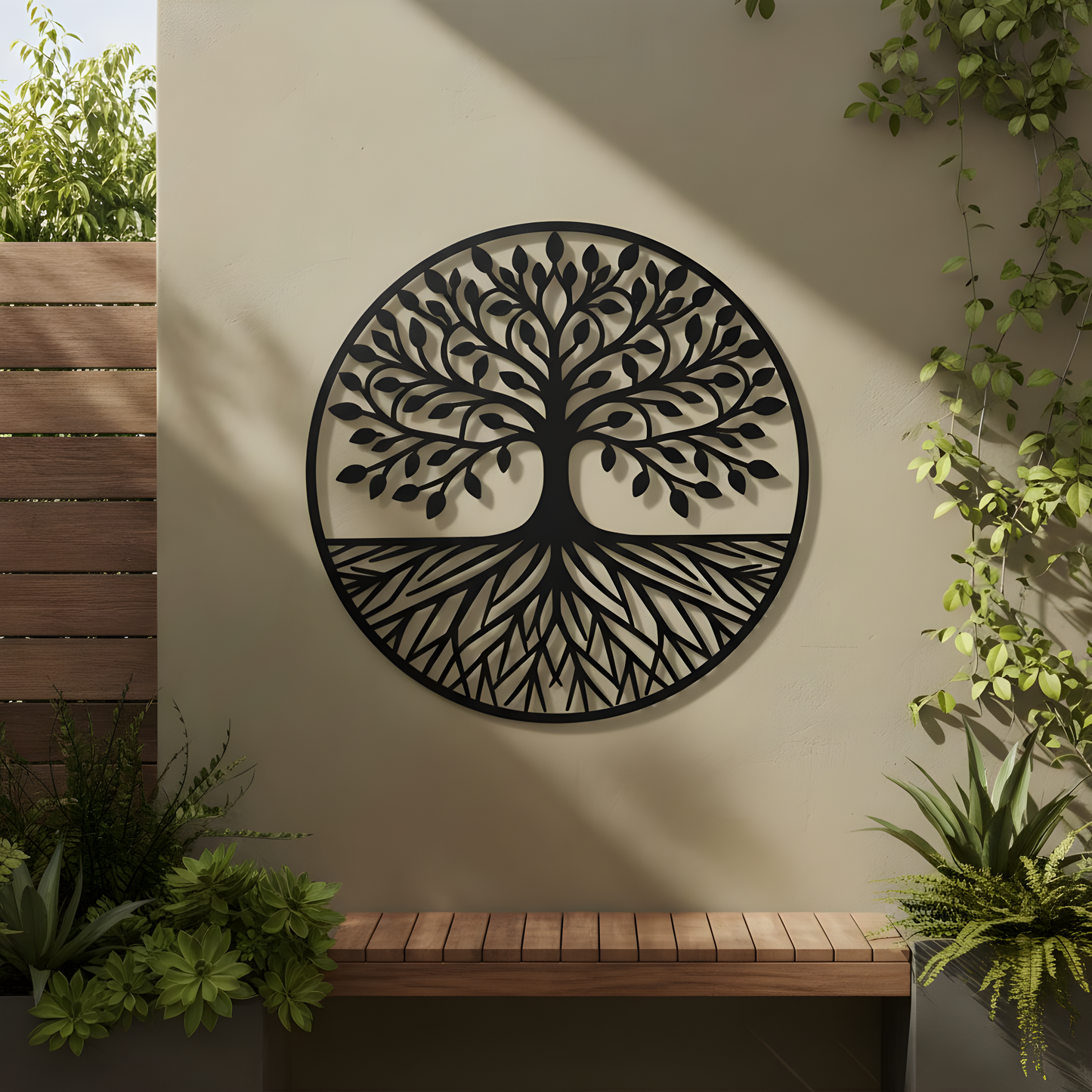 The Rooted Halo | Metal Wall Art